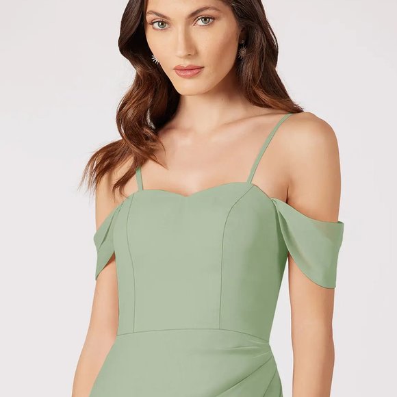 NWT | Azazie "Jordyn" Bridesmaids Dress (Dusty Sage) - Picture 3 of 12